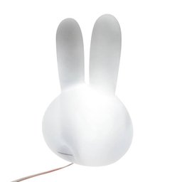 Luminária Abajur Cabeça Miffy 36cm Grande Coelho Branco - 7