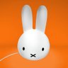 Luminária Abajur Cabeça Miffy 36cm Grande Coelho Branco - 3