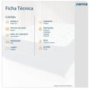 Ver imagem 4 de Colchão Casal Andes Liso Branco Espuma D20 138x188x14cm