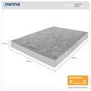 Ver imagem 2 de Colchão Casal Andes Liso Branco Espuma D20 138x188x14cm