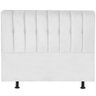 Cabeceira King Estofada 195 Cm Kiara - Casa Chick Sintético Branco - 1