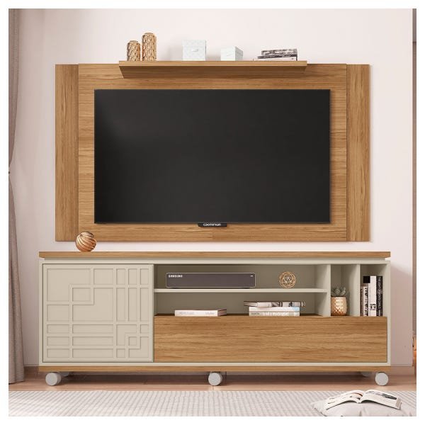 Rack com Painel para TV até 55 Polegadas Form Caemmun | MadeiraMadeira