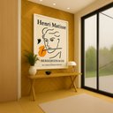 Ver imagem 5 de Quadro Canvas Henri Matisse Linha 70x50cm Mold Branca
