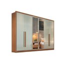Ver imagem 6 de Guarda Roupa Casal 6 Portas e 4 Gavetas C/ Espelho Robust/livorno Branco - Novo Horizonte