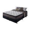 Conjunto Cama Box King Size Molas Ensacadas Nashville Marrom - 6
