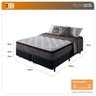 Conjunto Cama Box King Size Molas Ensacadas Nashville Marrom - 4
