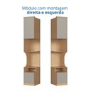 Ver imagem 4 de Módulo Mesa de Cabeceira 1 Porta Elegance Cinza