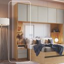 Ver imagem 7 de Módulo Mesa de Cabeceira 1 Porta Elegance Cinza