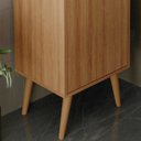 Ver imagem 6 de Gabinete para Banheiro Pes Palito 1 Porta Bn3641 Amendoa Tecno Mobili