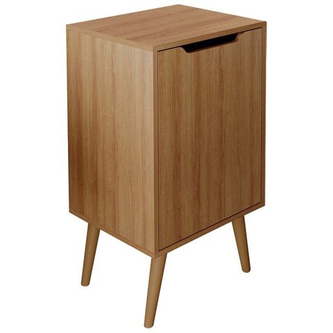 Gabinete para Banheiro Pes Palito 1 Porta Bn3641 Amendoa Tecno Mobili