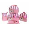 Bolsa Maternidade 5 Peças Completo Courino Ursa Orelhinha - 1