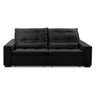 Sofa Retratil Reclinavel 2 Lugares 2,80m Atlantis Veludo Preto Lansofbr Lansof Brasil - 4
