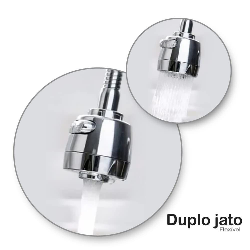 Torneira com Filtro Gourmet Pia Cozinha de Parede + 3 Refil Del Metais - 4