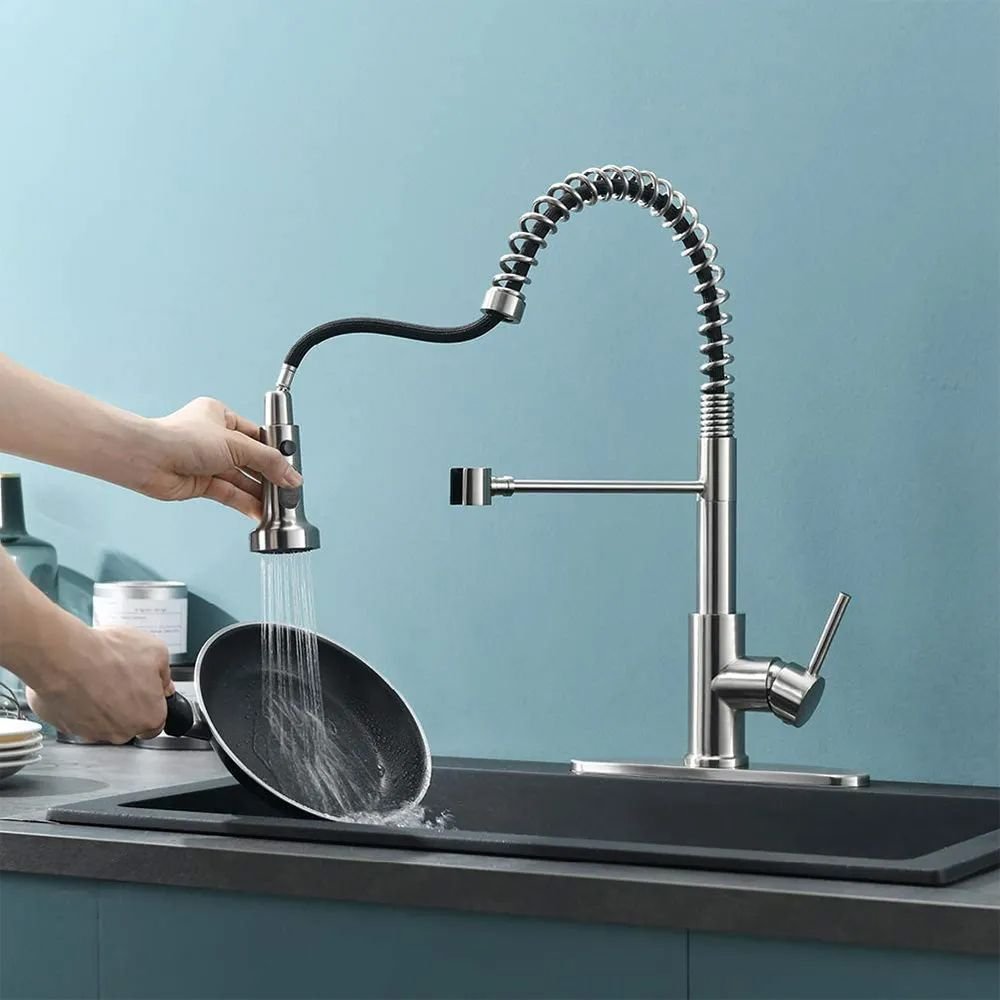 Torneira Cozinha Goumert Misturador Agua Quente Fria Monocomando Flexivel Extensivel Pia Mesa Bancad - 2