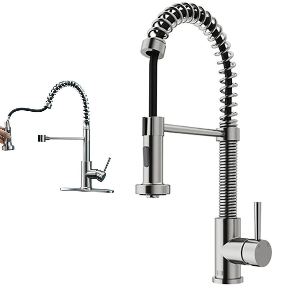 Torneira Cozinha Goumert Misturador Agua Quente Fria Monocomando Flexivel Extensivel Pia Mesa Bancad - 1