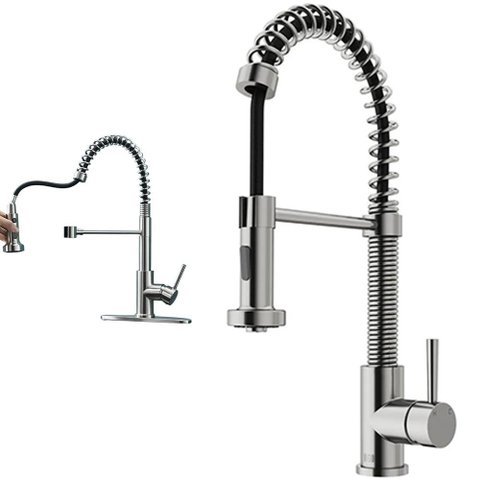 Torneira Cozinha Goumert Misturador Agua Quente Fria Monocomando Flexivel Extensivel Pia Mesa Bancad