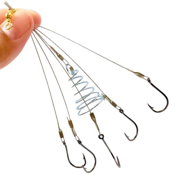 Kit 10 Chuveirinho Aço Pesca Chinu Nº6 Curimba Tilapias Pacu