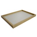 Ver imagem 1 de Bandeja de Madeira MDF e Rattan com Fundo de Vidro 30x22cm – Requinte e Estética Boho Chic:Modelo 2