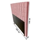 Ver imagem 3 de Cabeceira Estofada Paris 160cm Cama Box Queen Rose