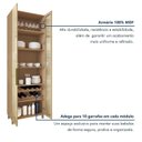 Ver imagem 7 de Cristaleira Dupla 4 Portas Vidro Reflecta Infinito 140cm 100% MDF