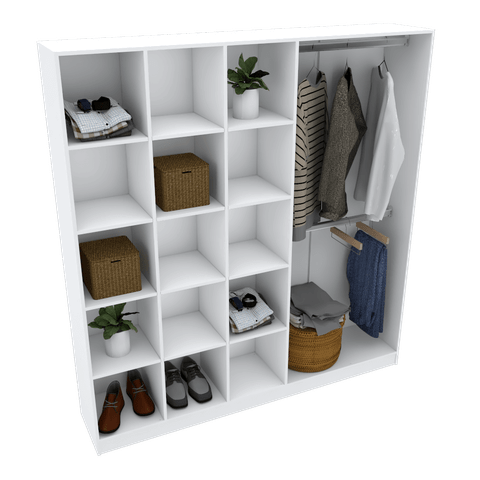 ARMÁRIO COLMÉIA COM CABIDEIRO M210.2021.B (CLOSET OU LOJA) MUNDI MOVEIS