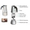 Cafeteira Italiana Aço Inox Expresso 4 Xícaras 200ml - 2