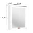 Ver imagem 3 de Espelheira para Banheiro 60cm Córdoba Yescasa Branco