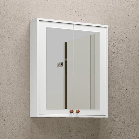 Espelheira para Banheiro 60cm Córdoba Yescasa Branco