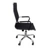 Kit 2 Cadeira Eames Esteirinha Presidente Escritório Alta Branca Preta - 4