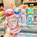 Ver imagem 2 de Garrafa Squeze Alce Infantil Bpa Free Enfeites Adesivo 600ml:rosa
