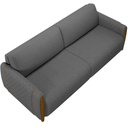 Ver imagem 7 de Sofá 02 Lugares para Sala de Estar Pés em Madeira 168 Cm Flora M03 Linho Chumbo - Lyam Decor