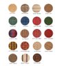 Tapete Sisal Fibra Natural de Luxo 60x80cm Várias Cores:Vermelho Listra Dourada - 6