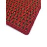 Tapete Sisal Fibra Natural de Luxo 60x80cm Várias Cores:Vermelho Listra Dourada - 3