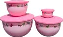 Ver imagem 1 de Tupperware Kit 4 Peças Tigelas Murano Borboletas