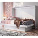 Ver imagem 1 de Cama de Casal Articulável com Estação de Trabalho Branca
