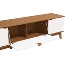 Ver imagem 5 de Rack para TV até 75 Polegadas 3 Portas 180cm Kappesberg Canela/Branco