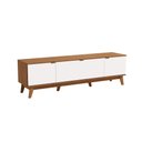 Ver imagem 1 de Rack para TV até 75 Polegadas 3 Portas 180cm Kappesberg Canela/Branco