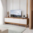 Ver imagem 2 de Rack para TV até 75 Polegadas 3 Portas 180cm Kappesberg Canela/Branco