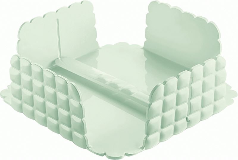 Porta Guardanapo de Mesa Bpa Free 20 X 20 X H7,3cm - Tiffany - Verde Malva - Guzzini