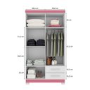 Ver imagem 7 de Roupeiro 100cm 4 Portas 2 Gavetas - Ssx Multicoisas