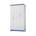 Ver imagem 3 de Roupeiro 100cm 4 Portas 2 Gavetas - Ssx Multicoisas
