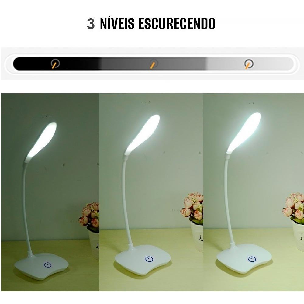 Luminária Led Flexível Recarregável sem Fio Bm-f984 B-max - 2