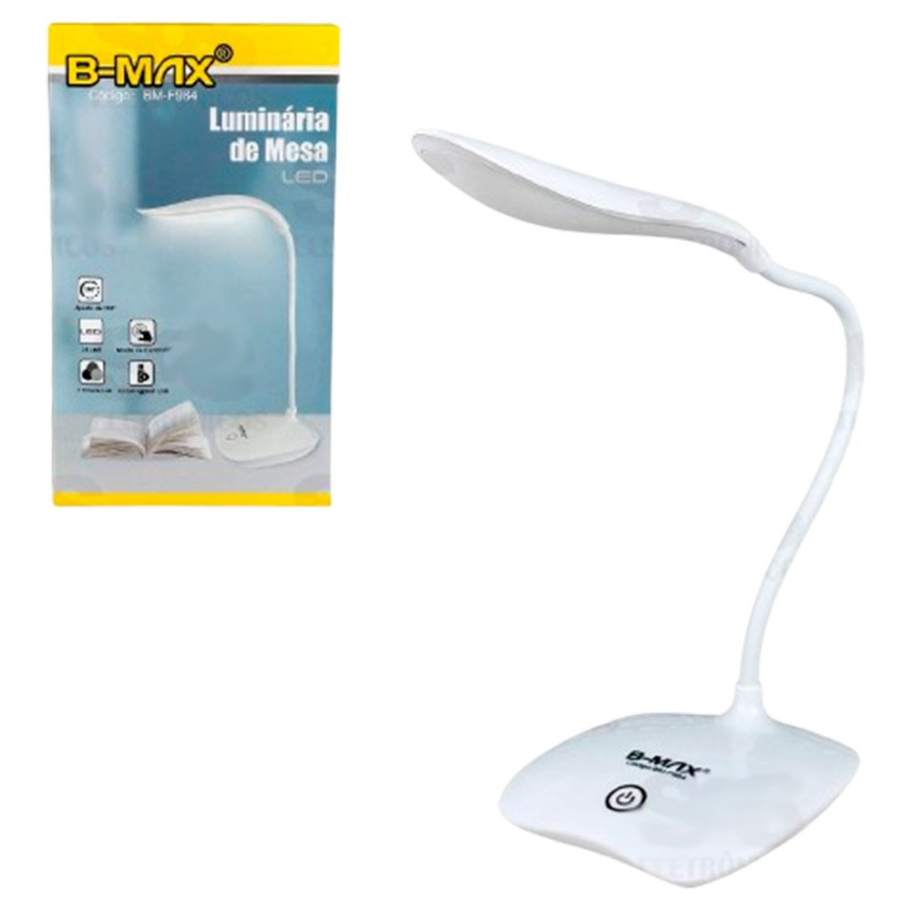 Luminária Led Flexível Recarregável sem Fio Bm-f984 B-max - 4