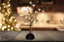 Ver imagem 3 de Luminária Árvore Abajur Rosê Gold Flor LED 24 Lâmpadas 35cm À Pilha - Magizi