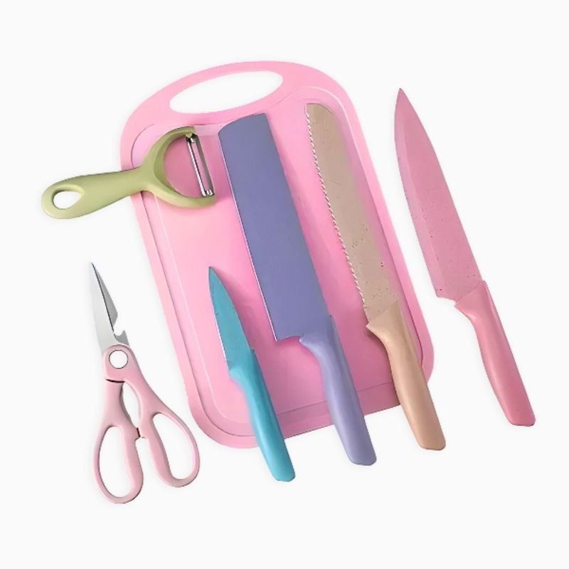 Kit Utensílios de Cozinha com 7 Peças Coloridas - 4
