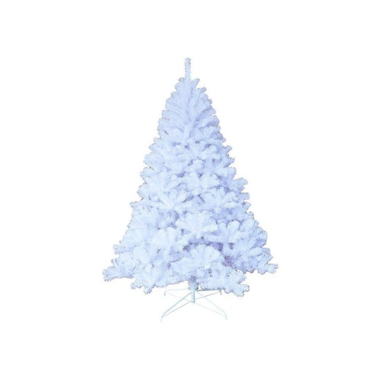 Árvore de Natal Pinheiro Suíço Branco Luxo Premium 346 Galhos 1,50M - Master