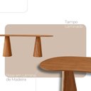Ver imagem 5 de Conjunto Sala de Jantar Mesa Noronha 180cm Tampo Laminado Organico e 6 Cadeiras Eva Premium