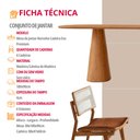 Ver imagem 6 de Conjunto Sala de Jantar Mesa Noronha 180cm Tampo Laminado Organico e 6 Cadeiras Eva Premium
