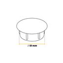 Ver imagem 3 de Tapa Furo Interno 12mm Cor Marfim 500 Peças