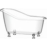 Mini Banheira Decorativa Pequena Banheiro 13x7x6cm Top Hara:Transparente - 1